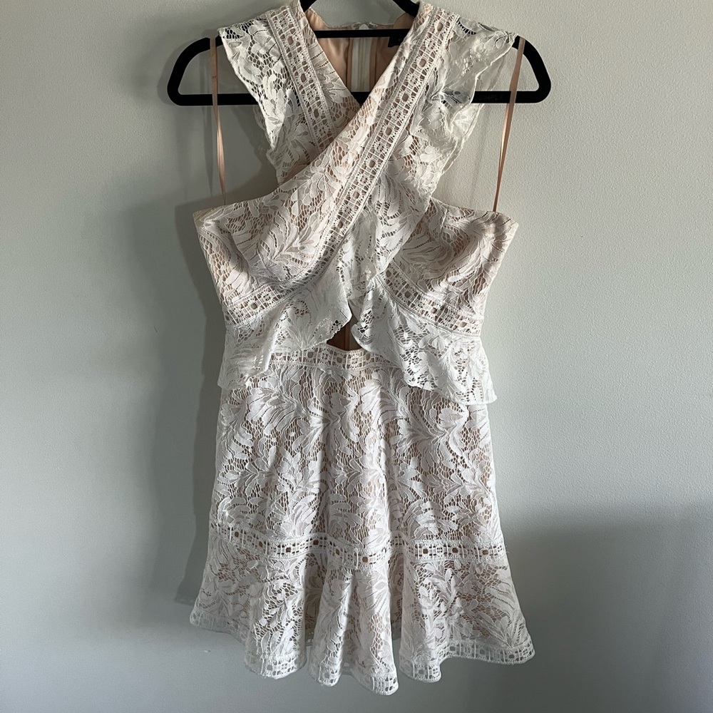 White Lace BCBG dress
